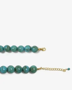 Forcast Gia Boho Resin Necklace Light Blue