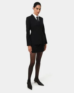 Forcast Gordon Hourglass Blazer Black New