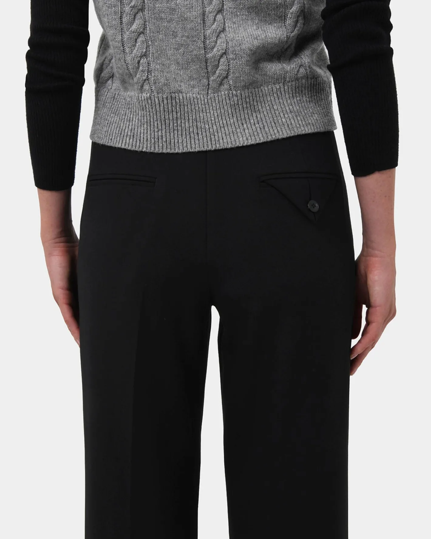 Forcast Gordon Straight Leg Pants Black New