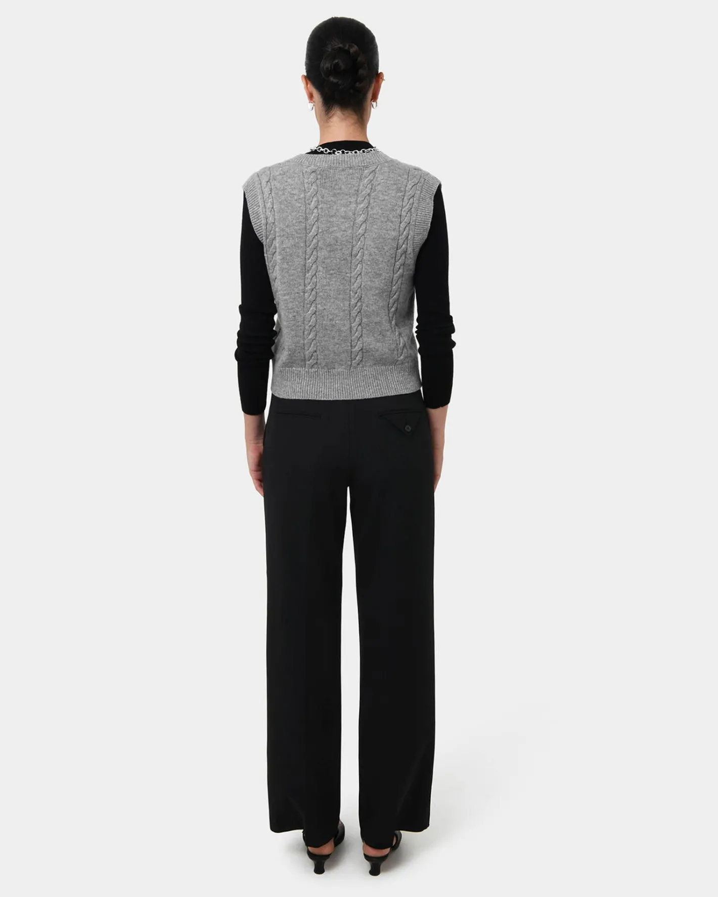 Forcast Gordon Straight Leg Pants Black New