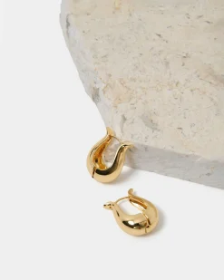Forcast Goulbury Hoop Earrings Gold Clearance
