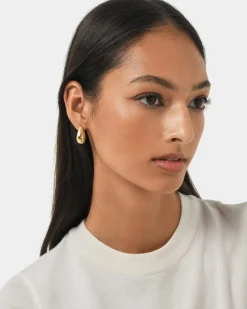 Forcast Goulbury Hoop Earrings Gold Clearance