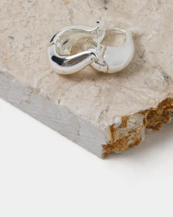 Forcast Goulbury Hoop Earrings Silver Clearance
