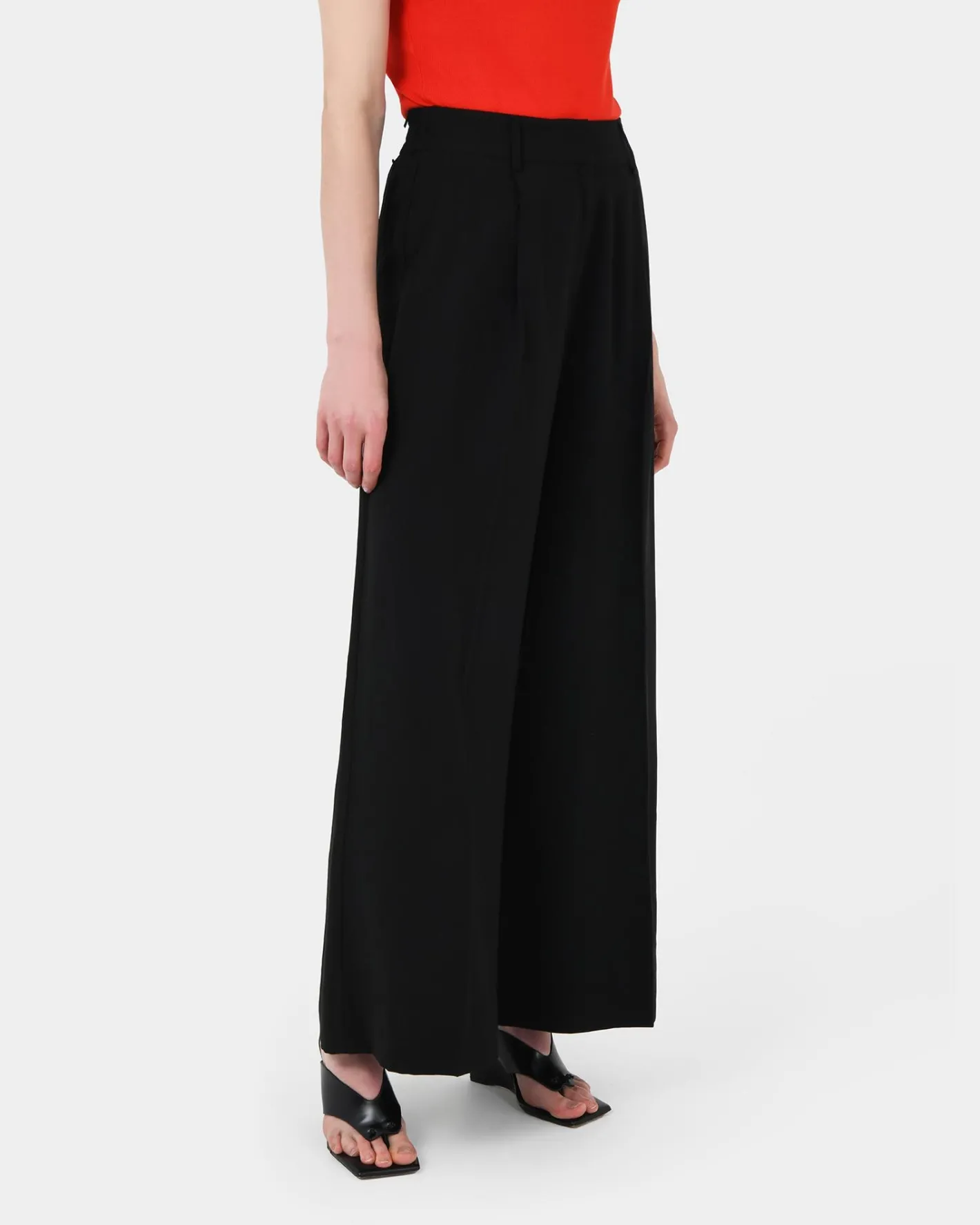 Forcast Goulbury Wide Leg Pants Black Hot
