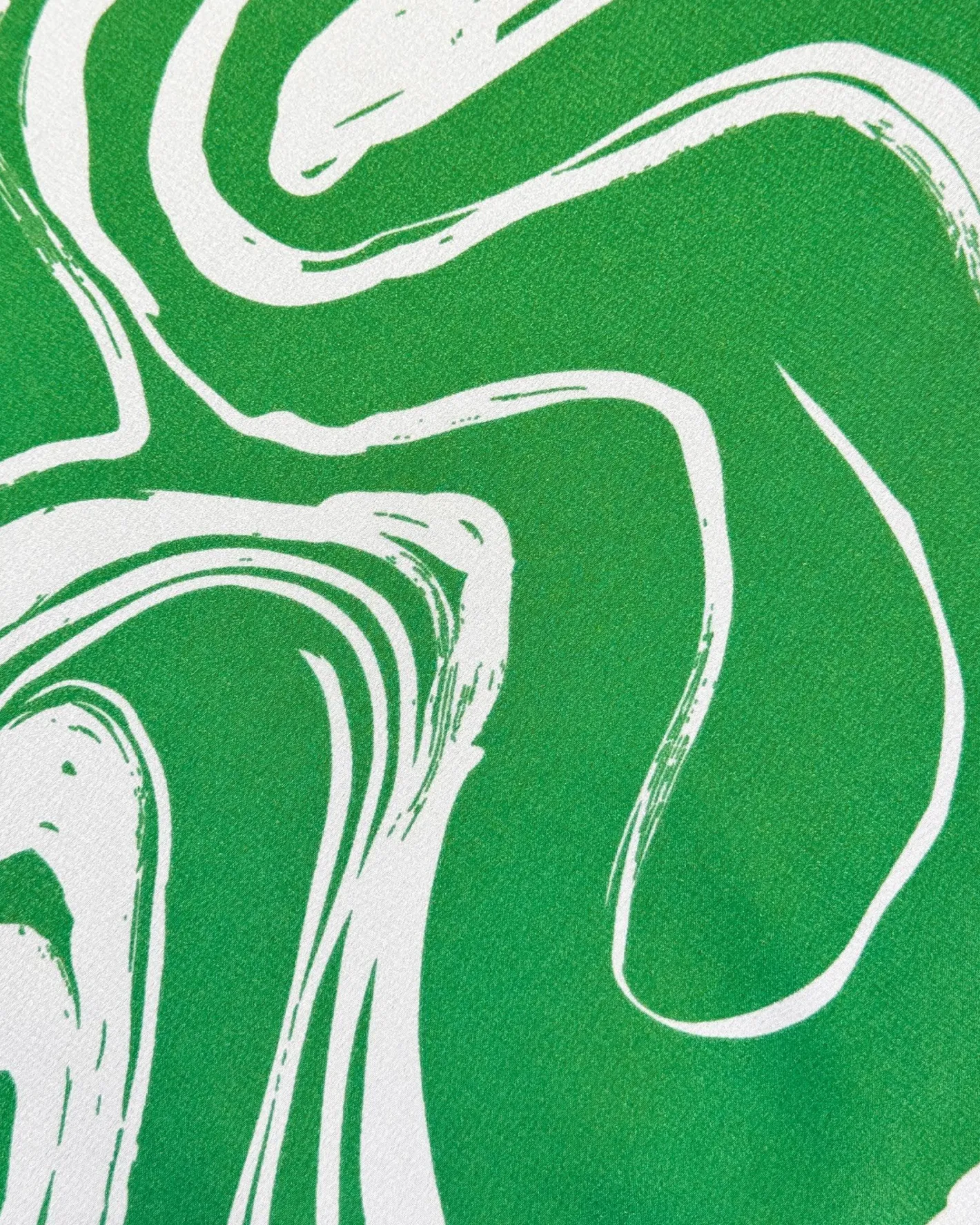 Forcast Gretchen Printed Midi Dress Green Swirl