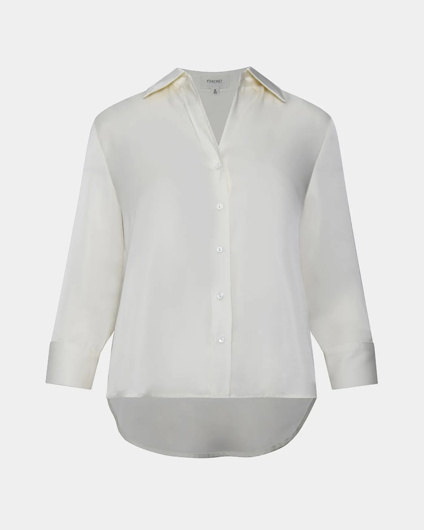 Forcast Hailee 3/4 Sleeve Satin Blouse Cream Hot
