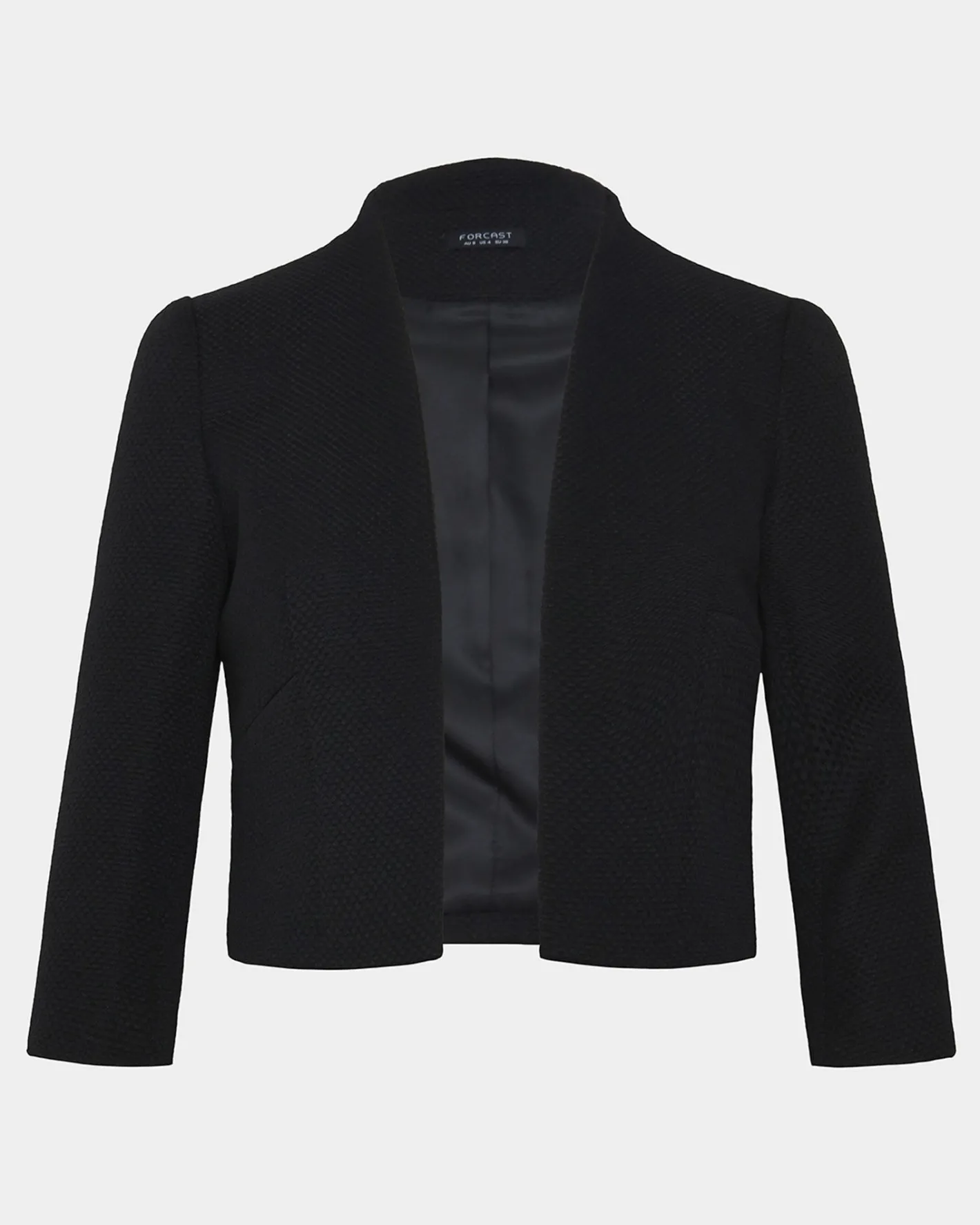 Forcast Harriet Jacquard Crop Jacket Black Hot