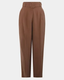 Forcast Hazel Belted Tapered Pant Charred Clay Best