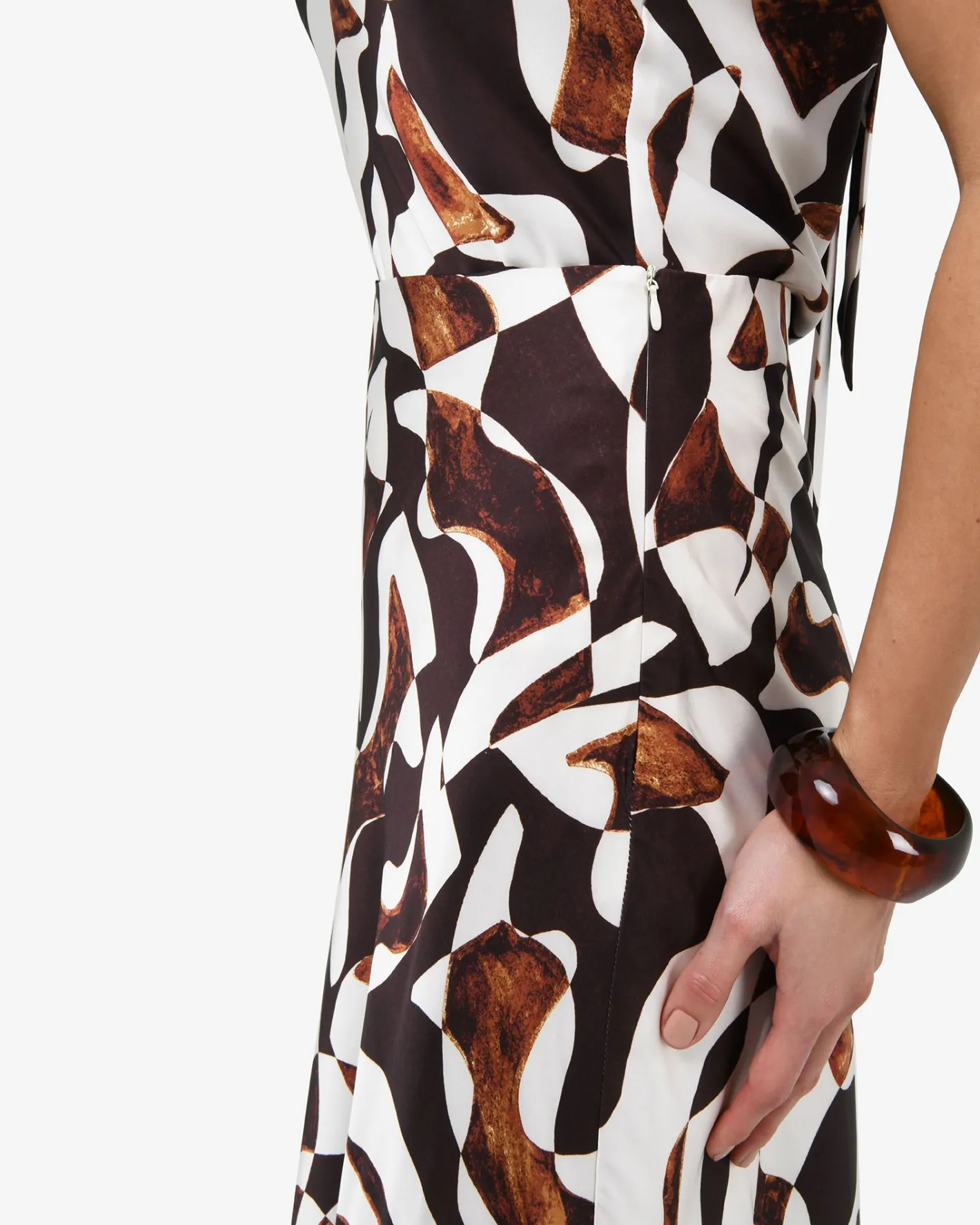 Forcast Hazel Printed A-line Skirt Brown Retro Best
