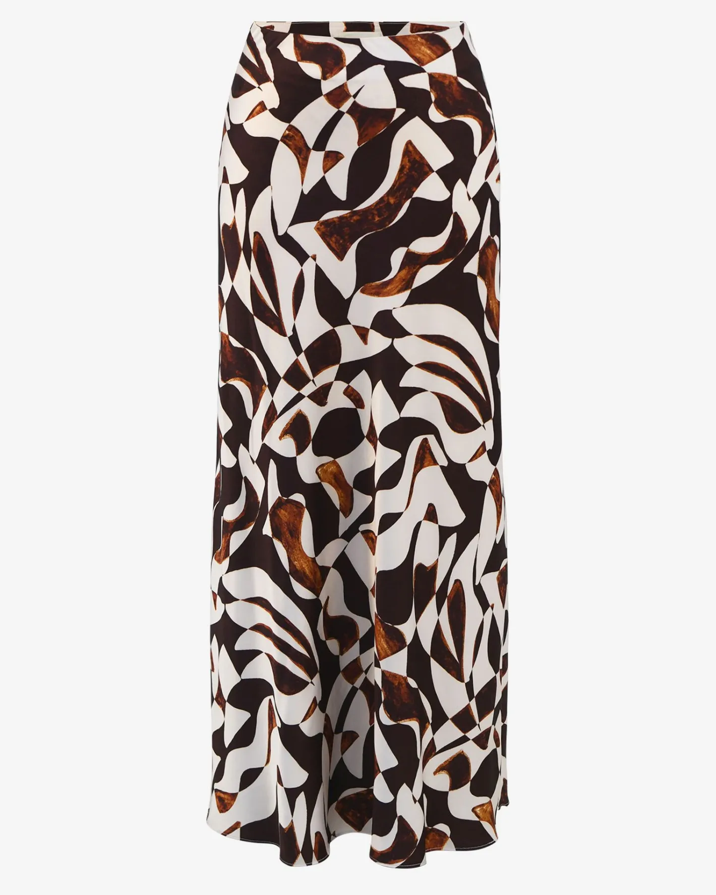 Forcast Hazel Printed A-line Skirt Brown Retro Best
