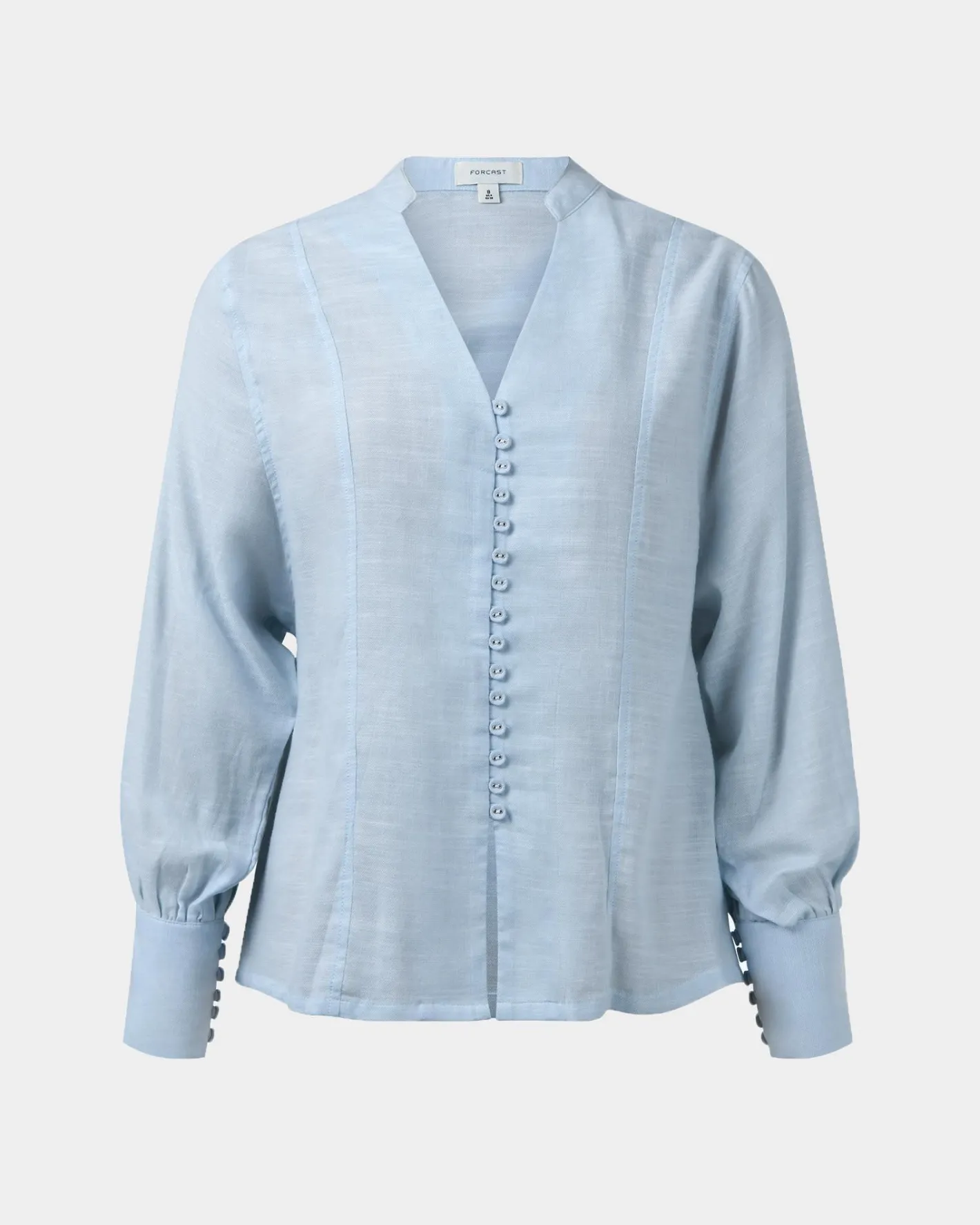Forcast Helena Draped Sleeve Blouse Pastel Blue Hot