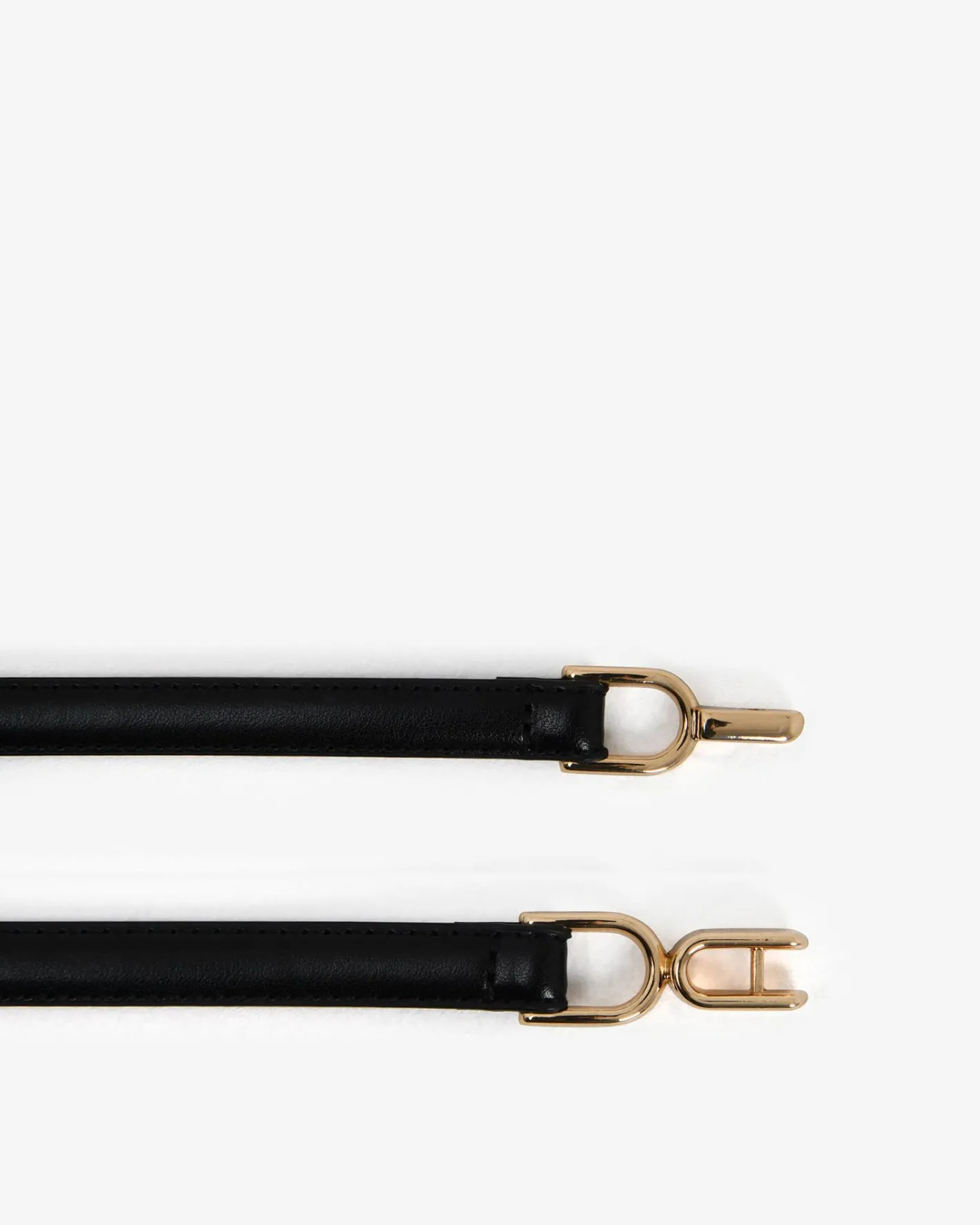 Forcast Hennessy Leather Adjustable Belt Black Clearance