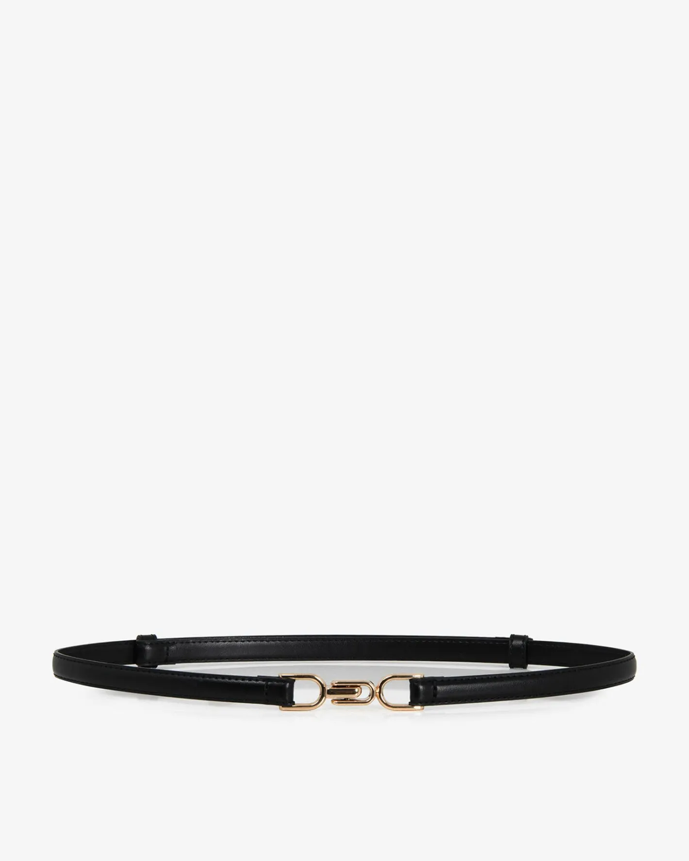 Forcast Hennessy Leather Adjustable Belt Black Clearance