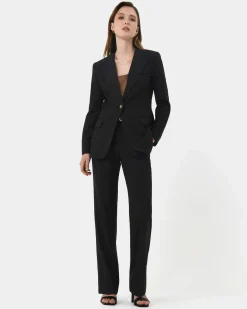 Forcast Hunter Single Breasted Blazer Black Outlet