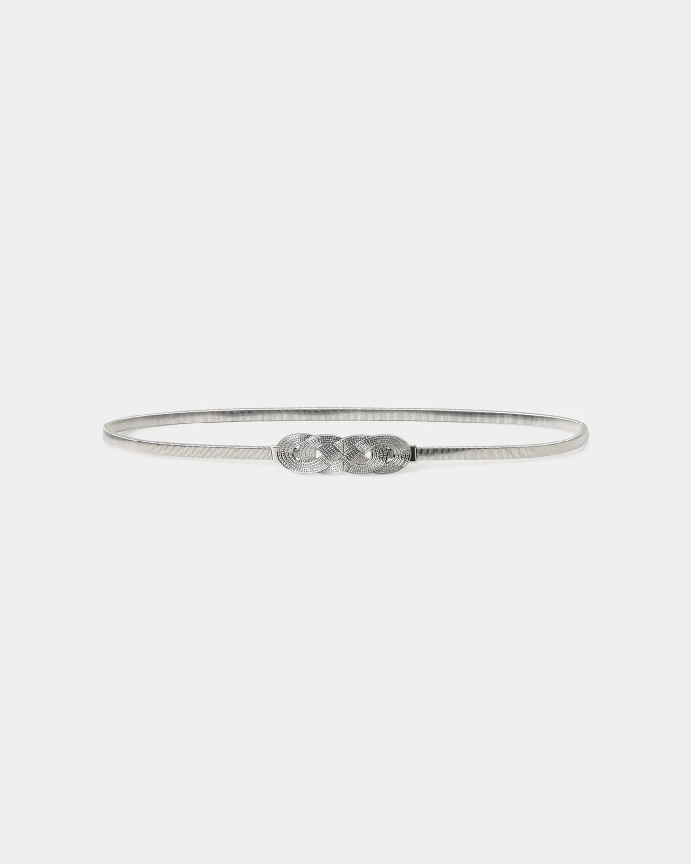 Forcast Ishika Stretch Metal Belt Silver
