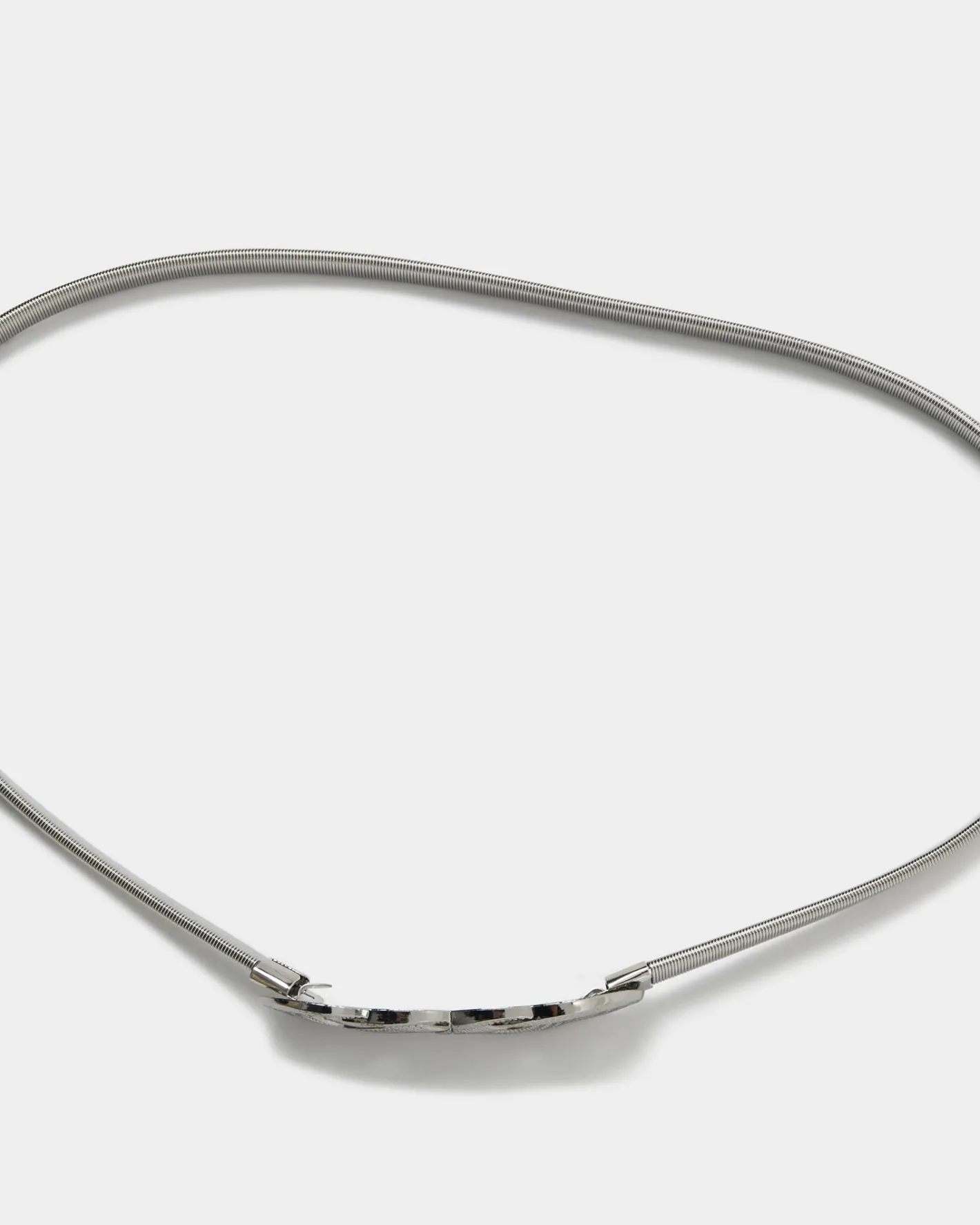 Forcast Ishika Stretch Metal Belt Silver