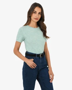 Forcast Jaira Wool Blend Knit Spearmint Clearance
