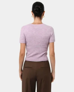 Forcast Jaira Wool Blend Knit Lilac Best