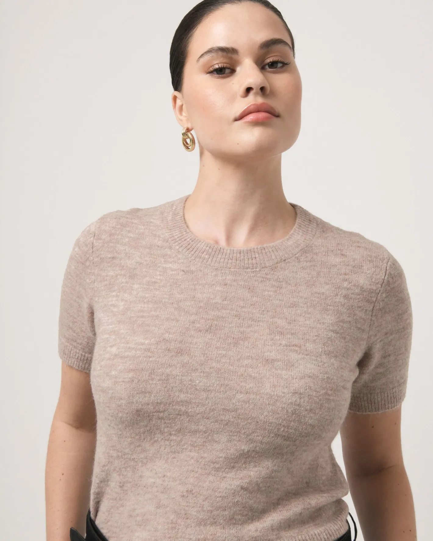 Forcast Jaira Wool Blend Knit Beige
