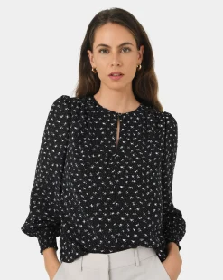 Forcast Jana Round Neck Blouse Floral Multi Best