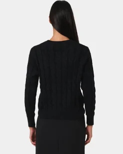 Forcast Janna Cable Jumper Black Discount