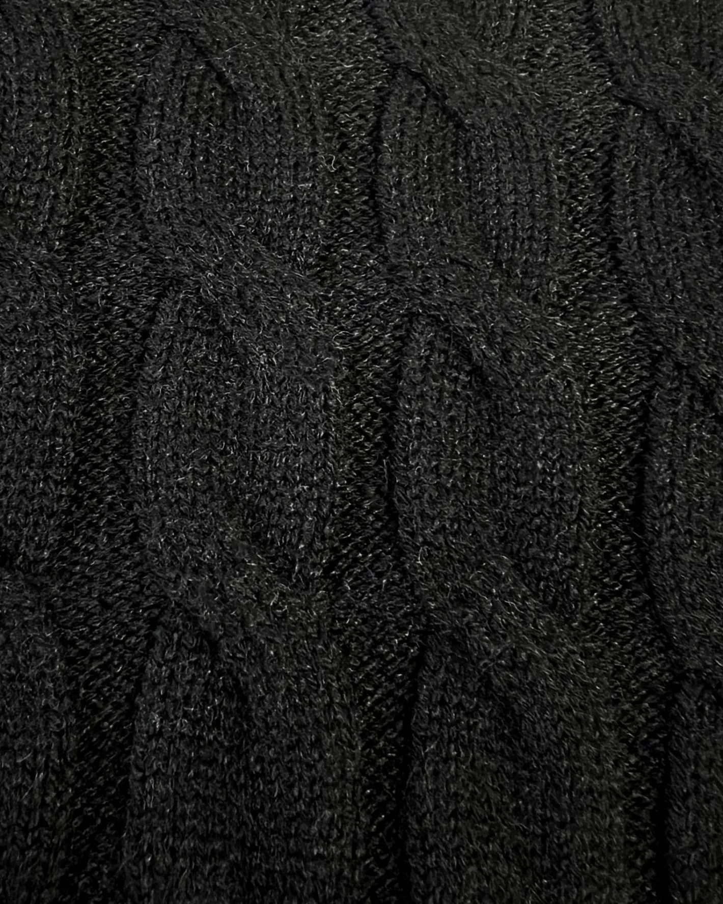 Forcast Janna Cable Jumper Black Discount