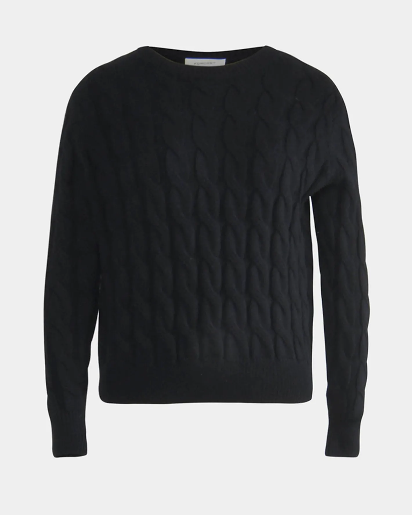 Forcast Janna Cable Jumper Black Discount