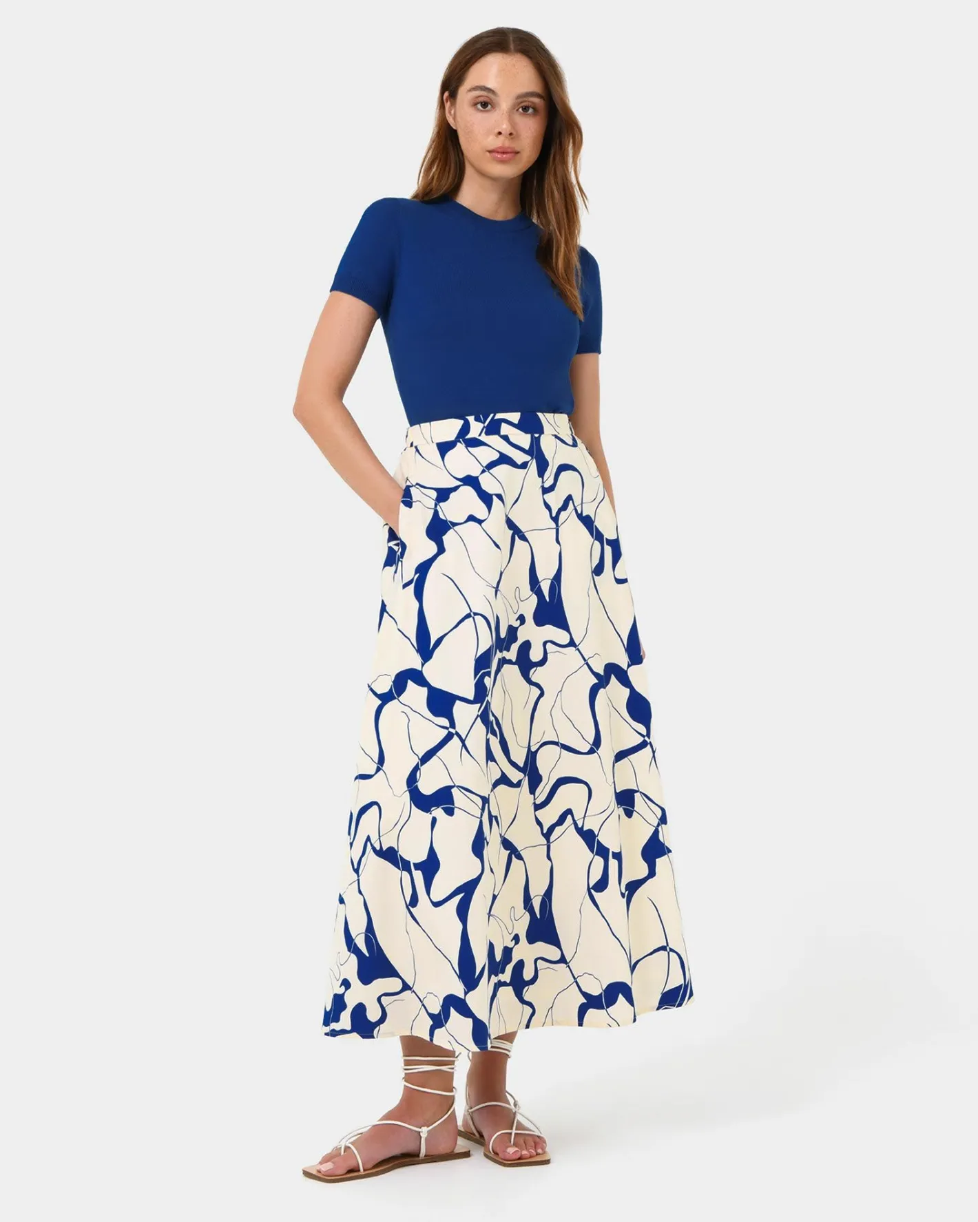 Forcast Jayleen Midi Skirt Resort