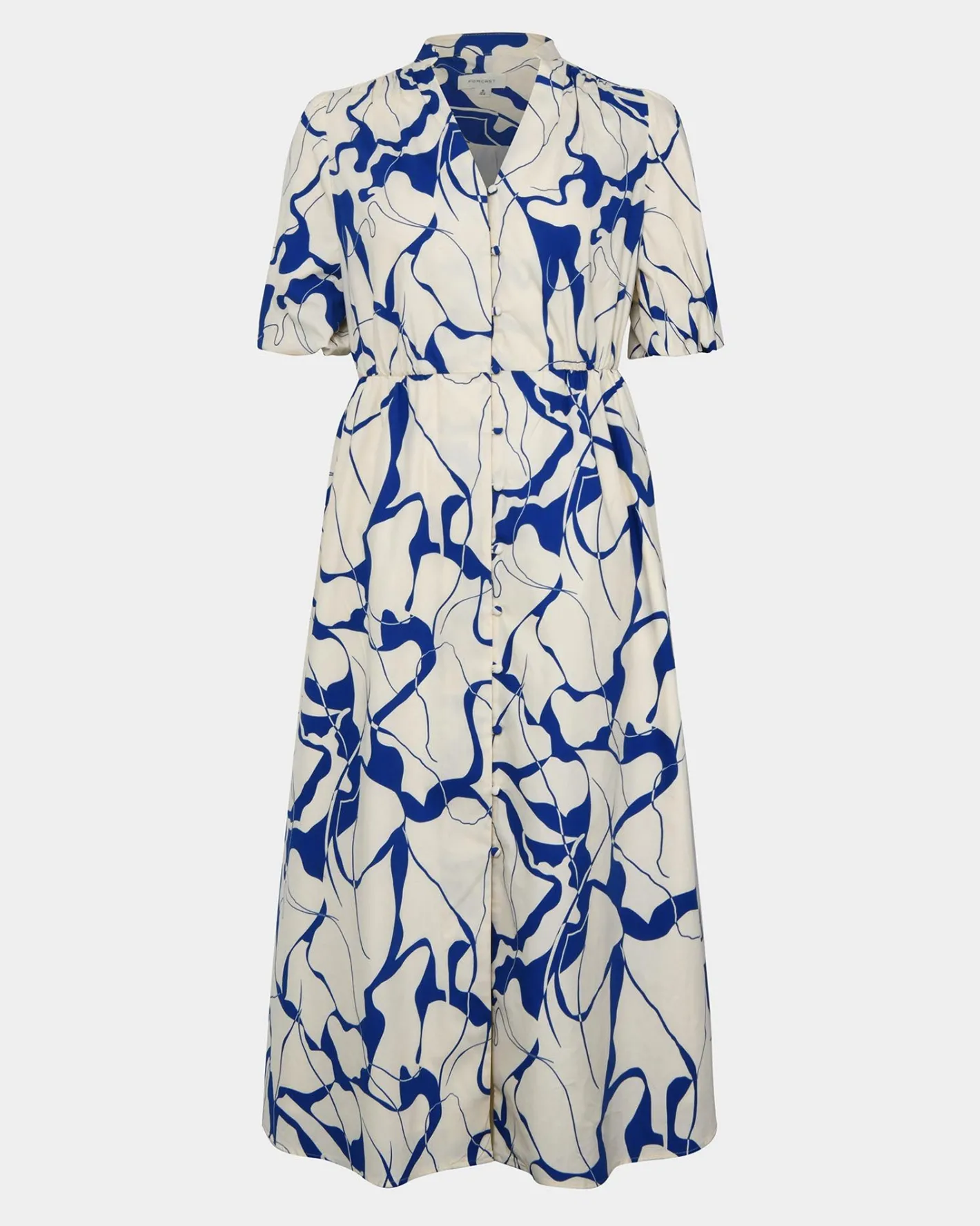 Forcast Jayleen Puff Sleeve Tie Dress Resort Hot
