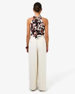 Forcast Jemima Wide Leg Pants Bone Best