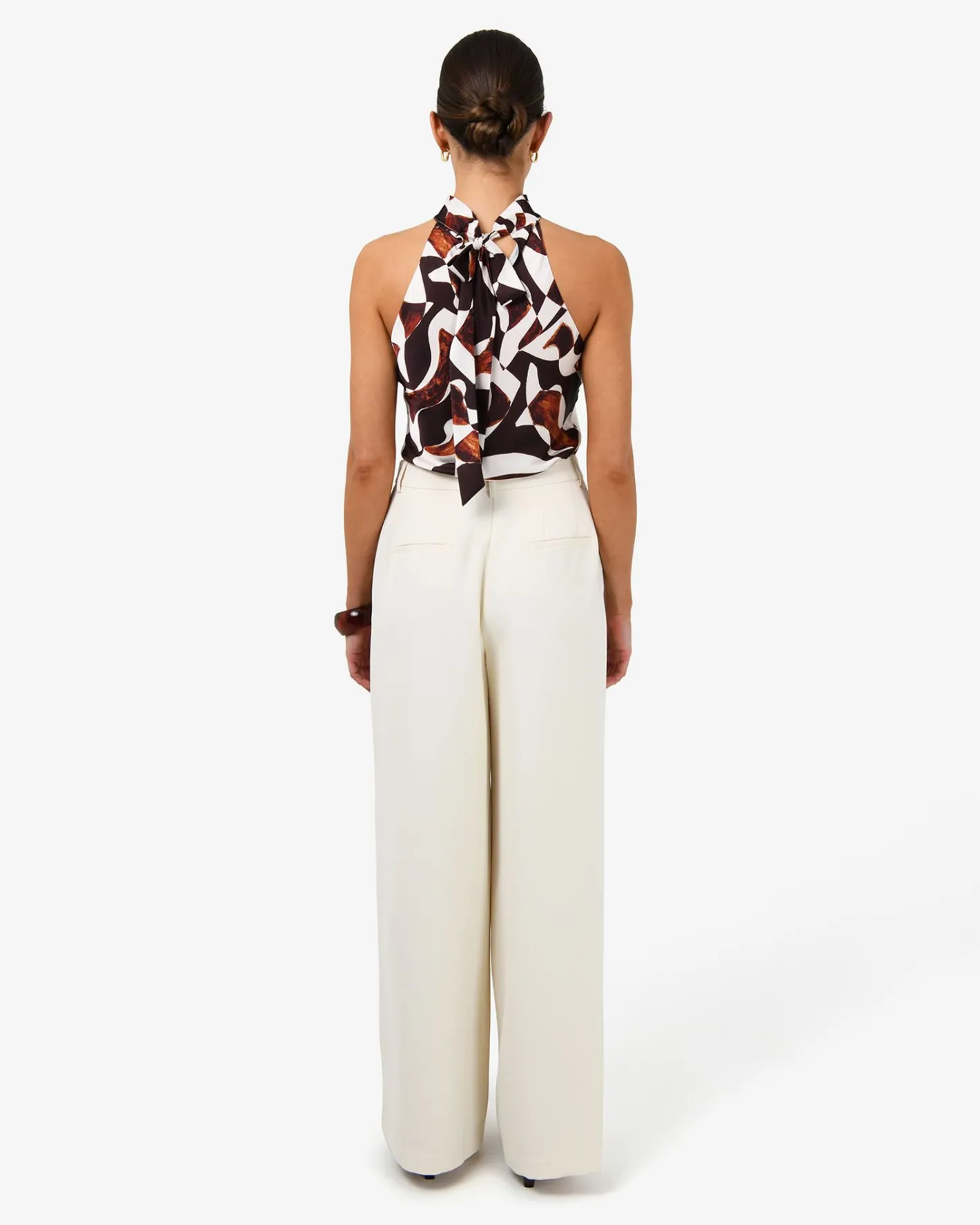 Forcast Jemima Wide Leg Pants Bone Best