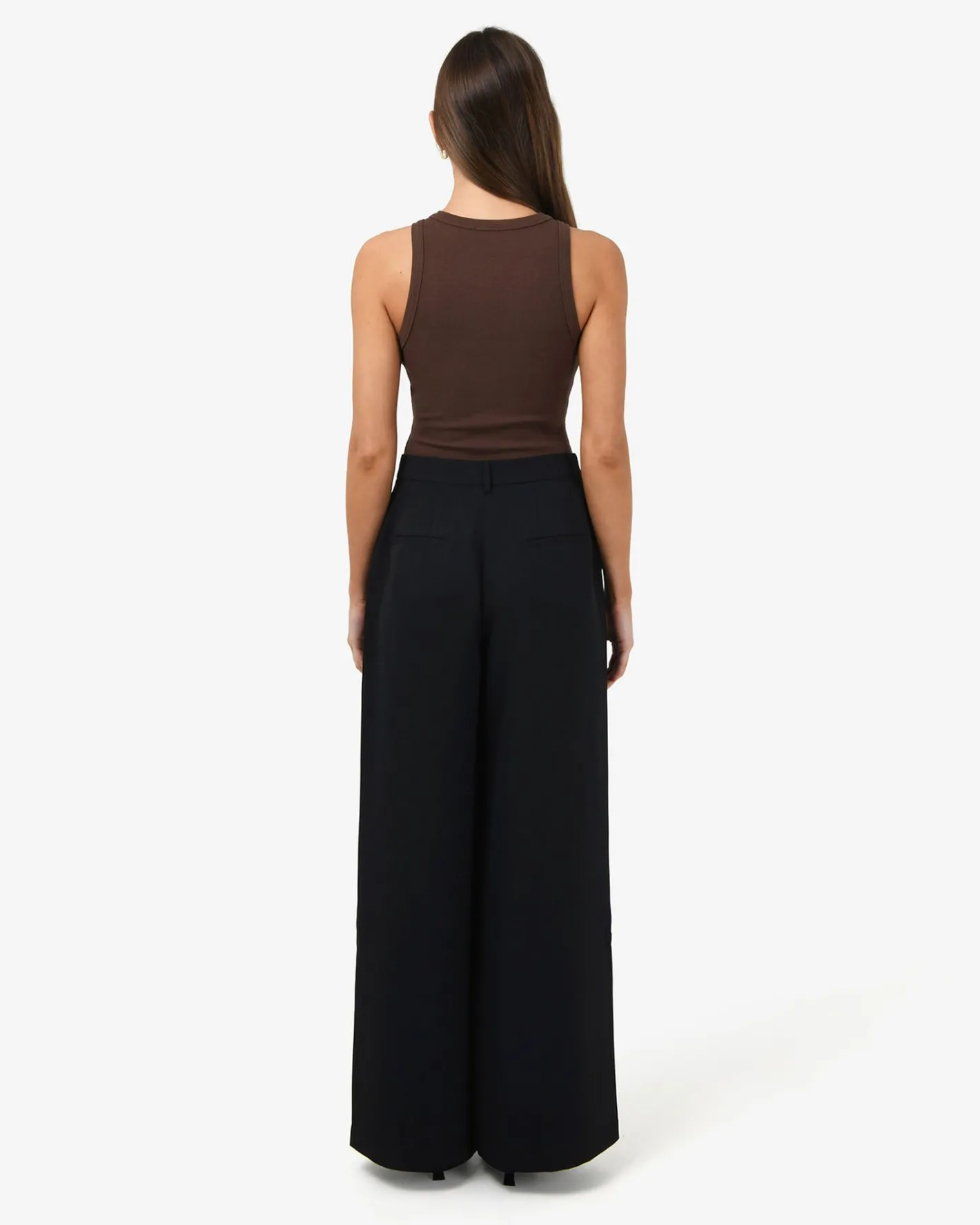 Forcast Jemima Wide Leg Pants Black