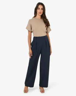 Forcast Jemma Relaxed Knit Top Beige Best