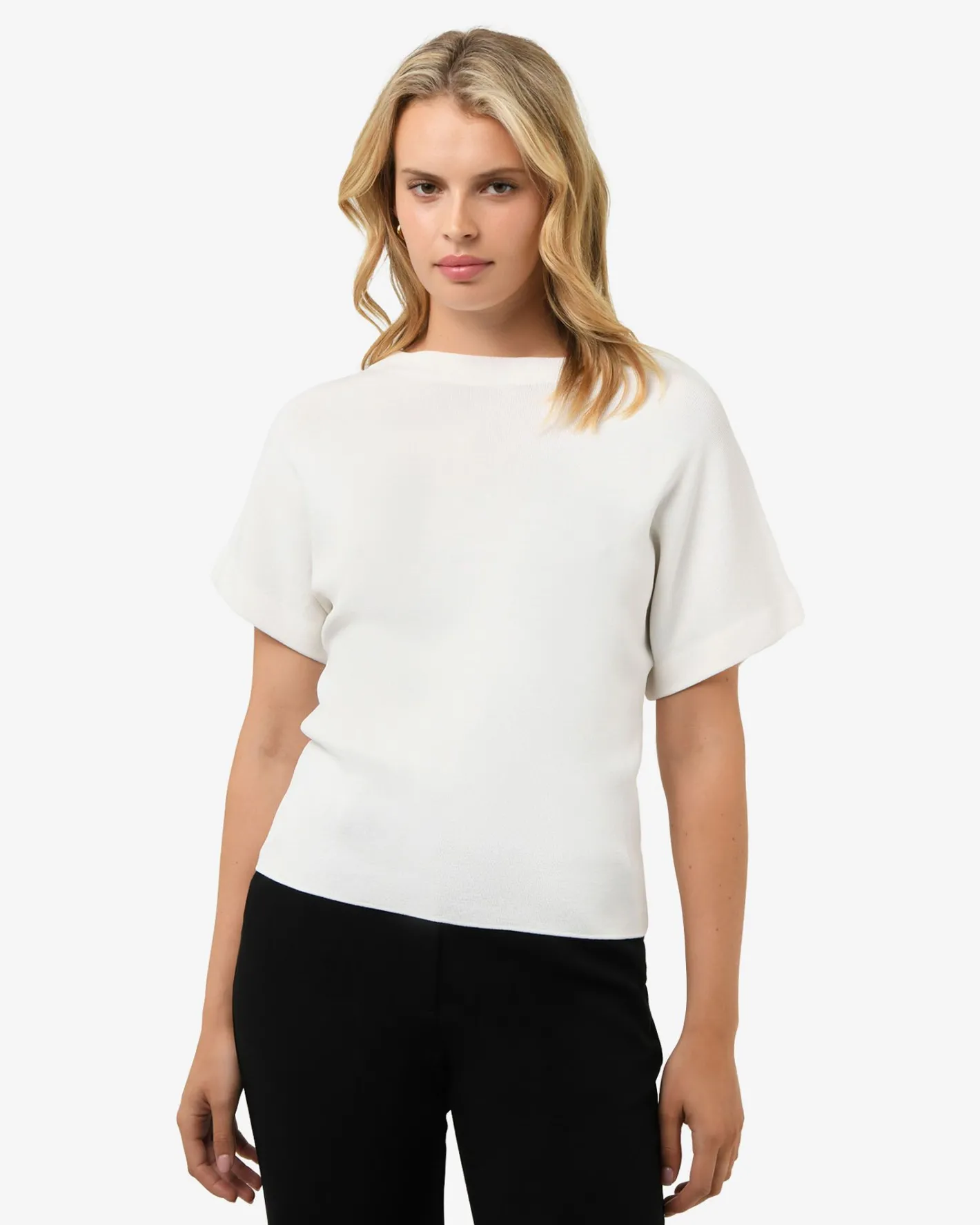 Forcast Jemma Relaxed Knit Top Ivory Online
