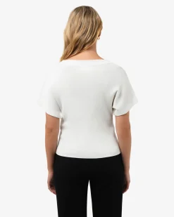 Forcast Jemma Relaxed Knit Top Ivory Online
