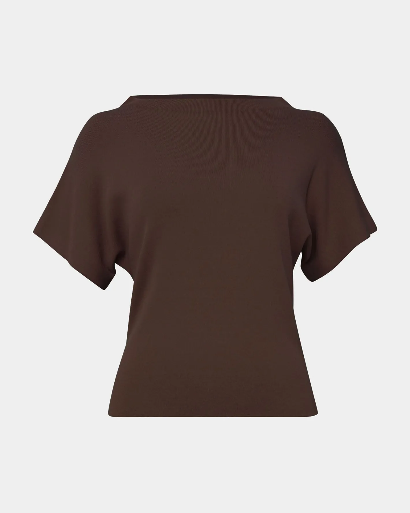 Forcast Jemma Relaxed Knit Top Espresso Hot