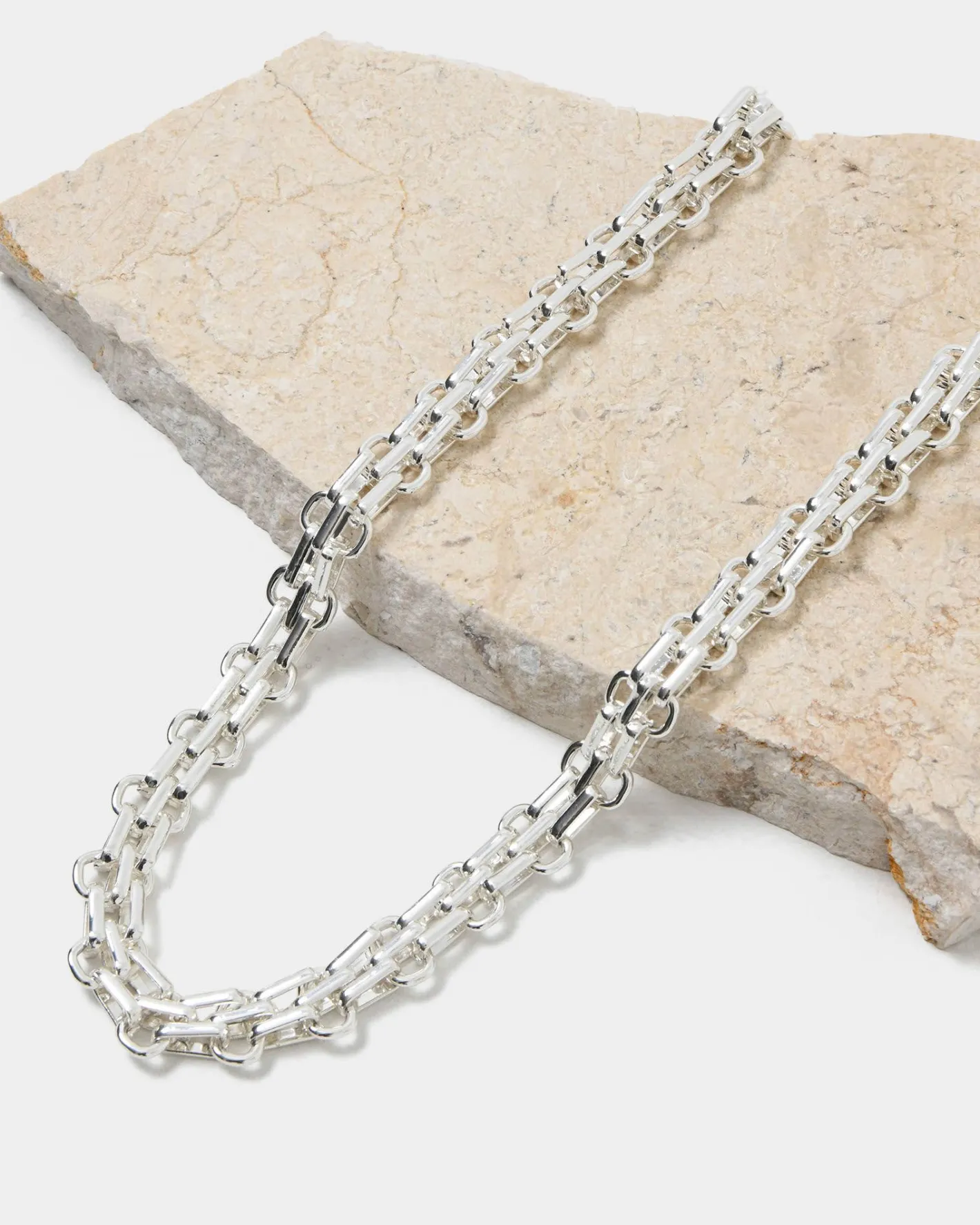 Forcast Jocelyn Plated Necklace Silver Clearance