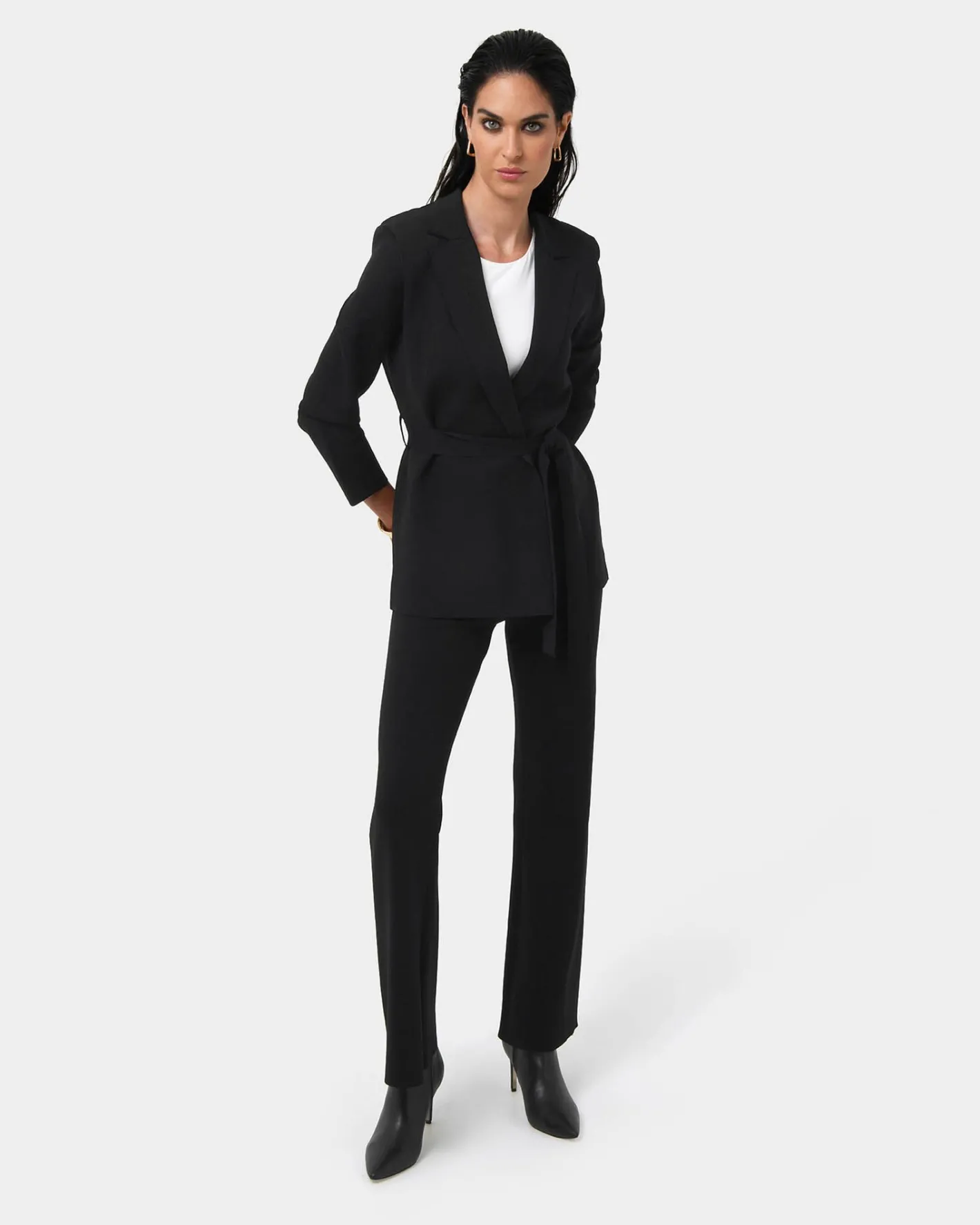 Forcast Jordy Knit Blazer Black Discount