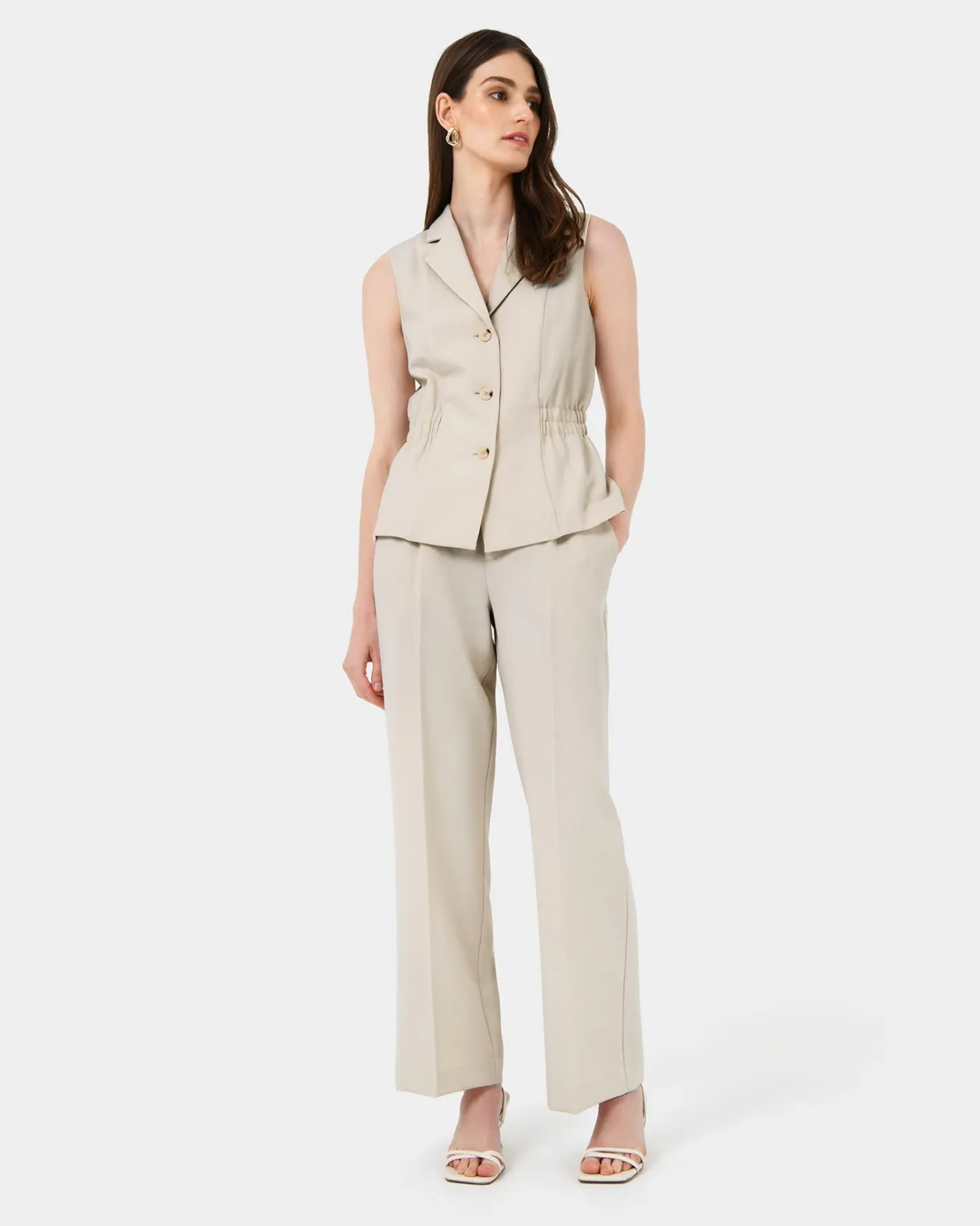 Forcast Jordy Longline Vest Bone Sale
