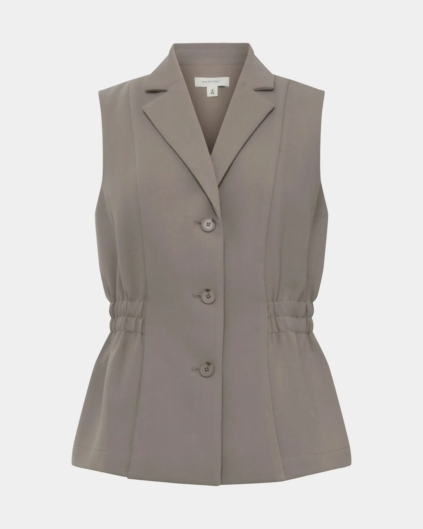 Forcast Jordy Longline Vest Stone Clearance