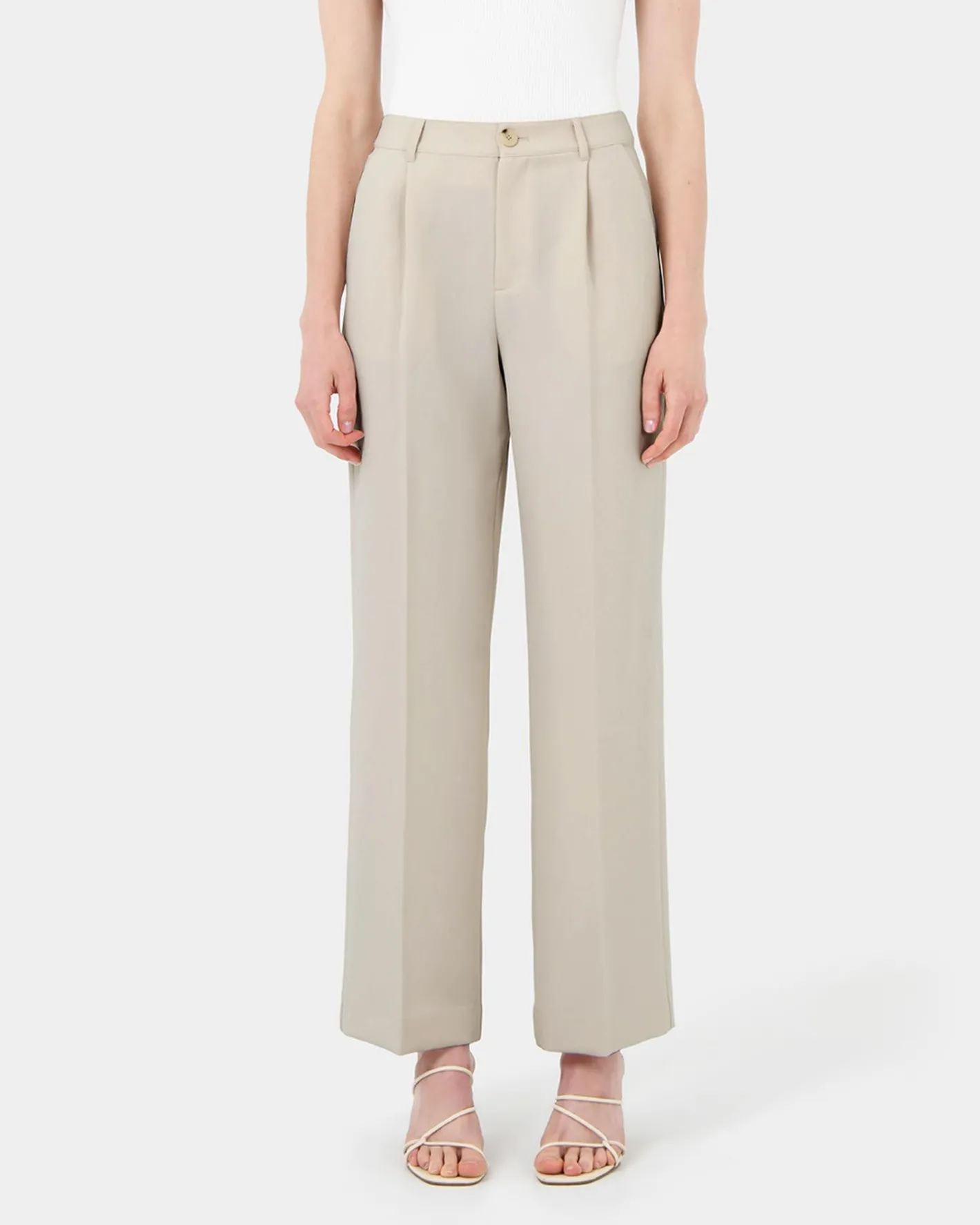 Forcast Jordy Relax Pants Bone Outlet
