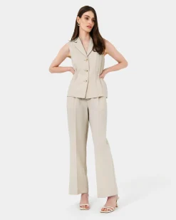 Forcast Jordy Relax Pants Bone Outlet