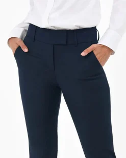 Forcast Josie 2 Cropped Notch Pants Navy New