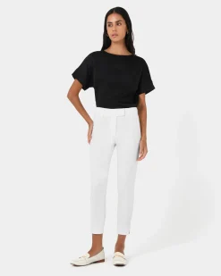 Forcast Josie 2 Cropped Pants Ivory