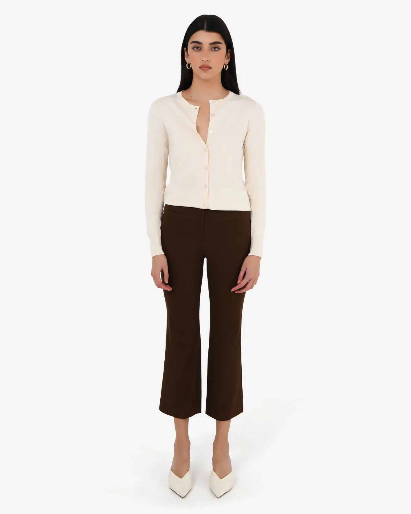 Forcast Joyce Knit Cardigan Buttercream Outlet