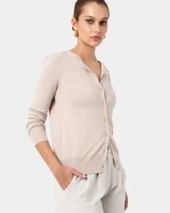Forcast Joyce Knit Cardigan Sand Beige Discount