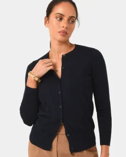 Forcast Joyce Knit Cardigan Navy Best
