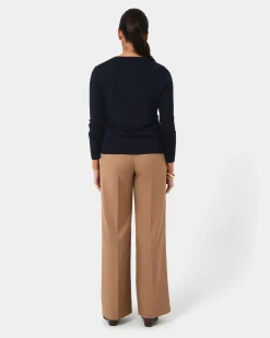 Forcast Joyce Knit Cardigan Navy Best