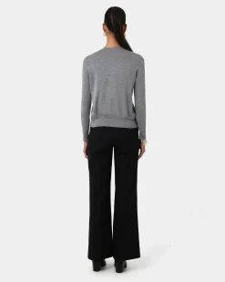 Forcast Joyce Knit Cardigan Grey Hot