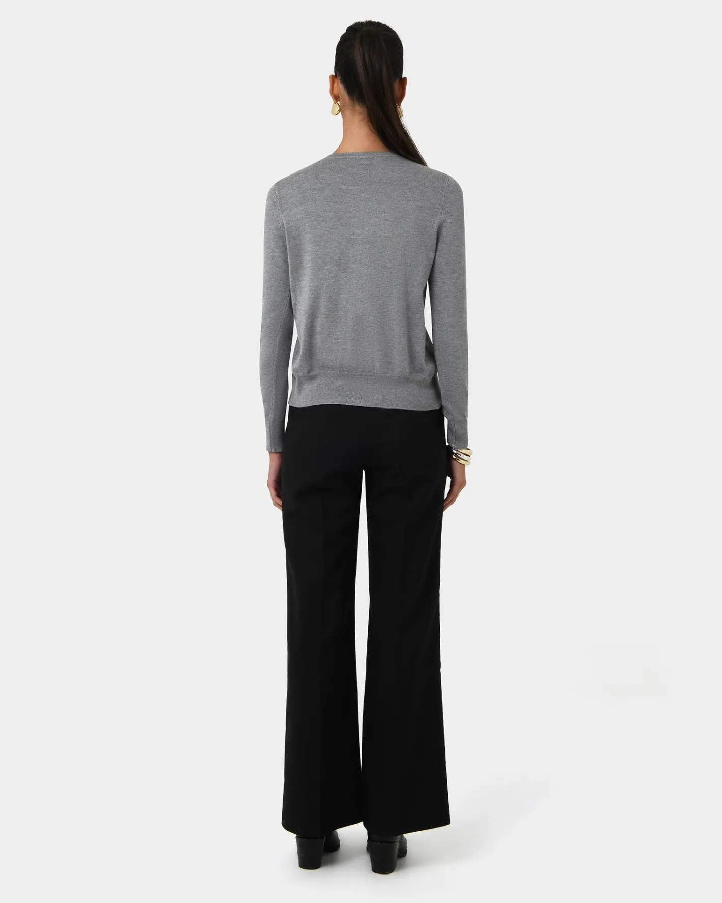 Forcast Joyce Knit Cardigan Grey Hot